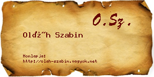 Oláh Szabin névjegykártya